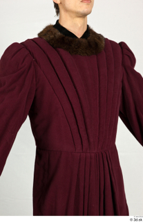 Photos Man in Historical Civilian suit 13 18th century burgundy…